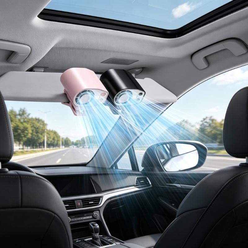 Rechargeable Clip-On Fan for Car, Desk & On the Go - My Good Buys - Rechargeable Clip-On Fan for Car, Desk & On the Go