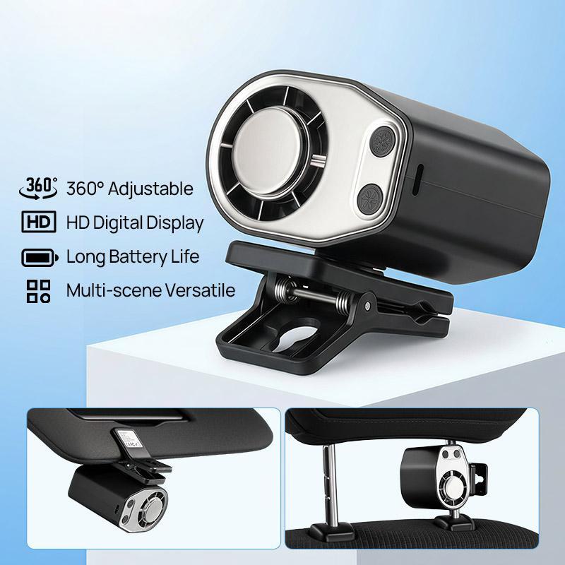 Rechargeable Clip-On Fan for Car, Desk & On the Go - My Good Buys - Rechargeable Clip-On Fan for Car, Desk & On the Go