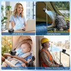 Rechargeable Clip-On Fan for Car, Desk & On the Go - My Good Buys - Rechargeable Clip-On Fan for Car, Desk & On the Go
