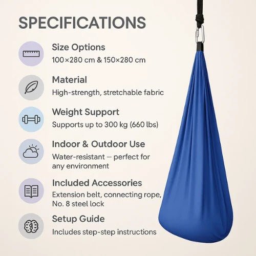 Sensory Autism Therapy Swing Indoor and Outdoor Hammock - My Good Buys - Sensory Autism Therapy Swing Indoor and Outdoor Hammock