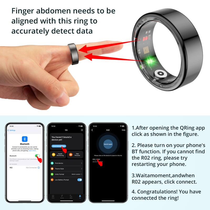 Smart Ring Waterproof Wearable Fitness Trackers for Women Men - My Good Buys - Smart Ring Waterproof Wearable Fitness Trackers for Women Men