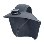 Solar Fan Hat with Wide Brim UV Protection - My Good Buys - Solar Fan Hat with Wide Brim UV Protection