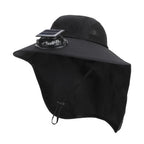 Solar Fan Hat with Wide Brim UV Protection - My Good Buys - Solar Fan Hat with Wide Brim UV Protection