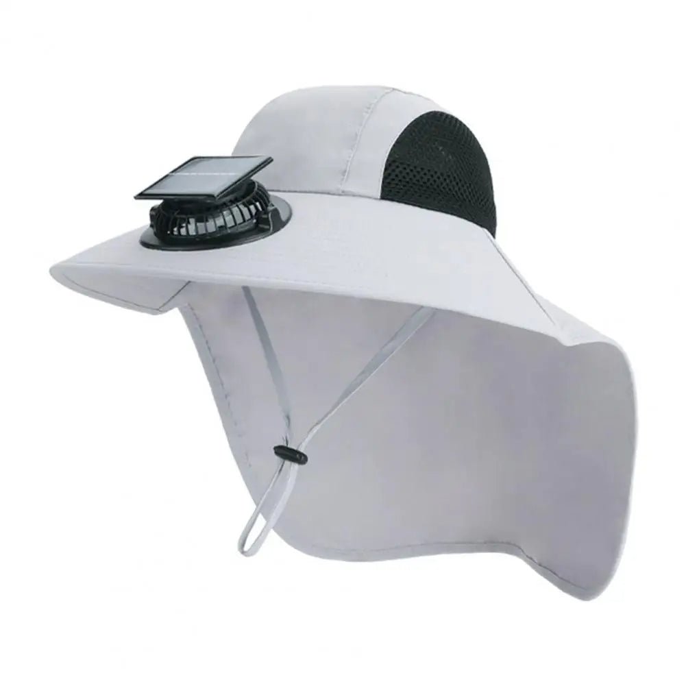 Solar Fan Hat with Wide Brim UV Protection - My Good Buys - Solar Fan Hat with Wide Brim UV Protection