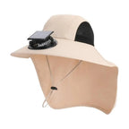 Solar Fan Hat with Wide Brim UV Protection - My Good Buys - Solar Fan Hat with Wide Brim UV Protection
