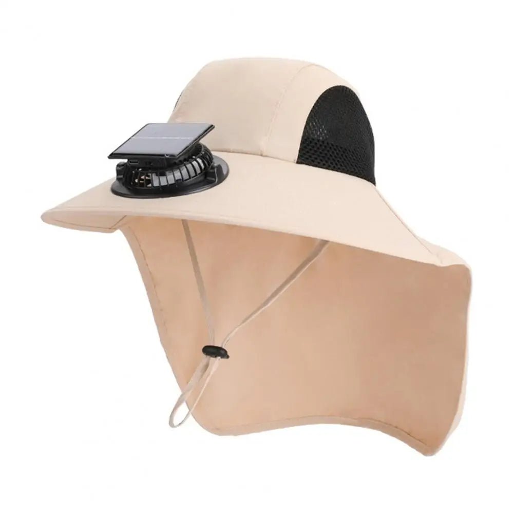 Solar Fan Hat with Wide Brim UV Protection - My Good Buys - Solar Fan Hat with Wide Brim UV Protection