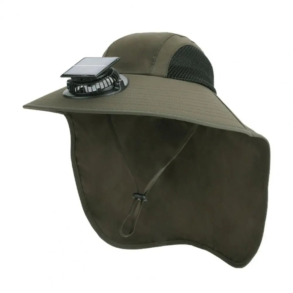 Solar Fan Hat with Wide Brim UV Protection - My Good Buys - Solar Fan Hat with Wide Brim UV Protection