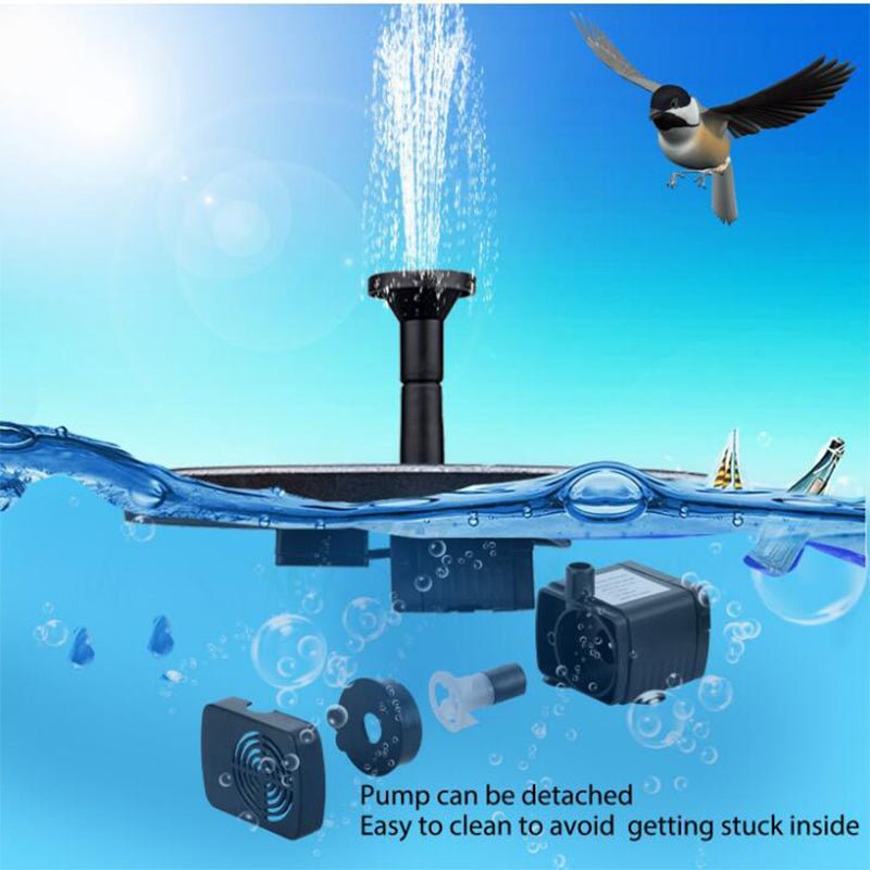 Solar Fountain Pump Floating Water Decor - My Good Buys - Solar Fountain Pump Floating Water Decor
