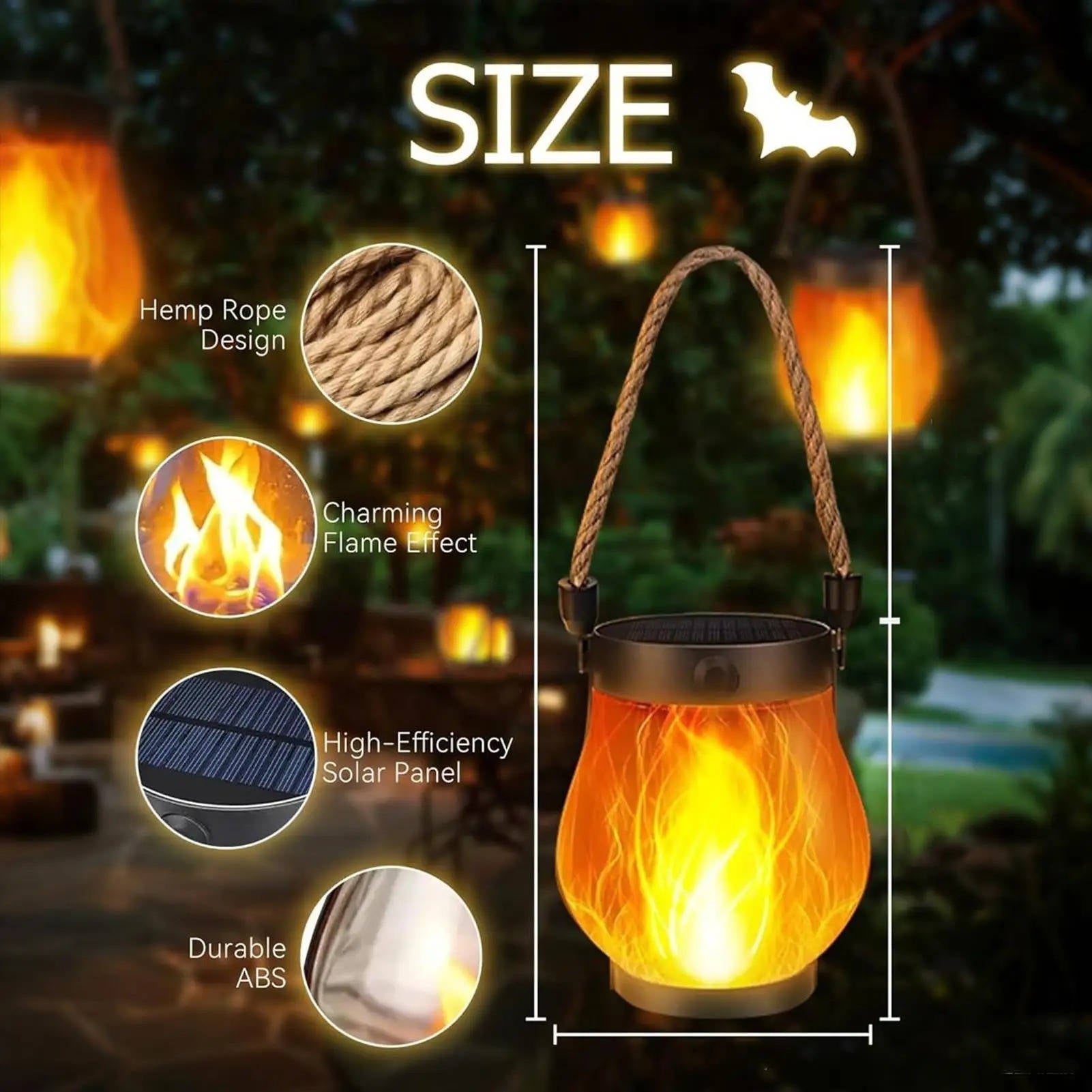 Solar Outdoor Porch Flame Lanterns - My Good Buys - Solar Outdoor Porch Flame Lanterns