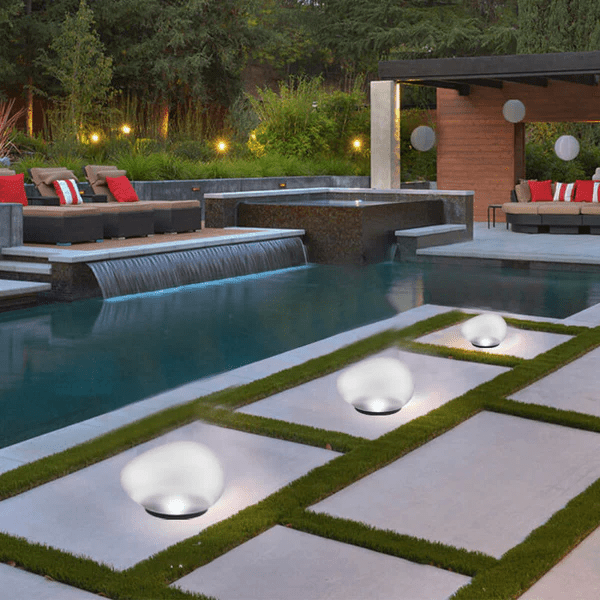 Solar Pebble ABS Sandblasted LED Outdoor Landscape Glass Light - My Good Buys - Solar Pebble ABS Sandblasted LED Outdoor Landscape Glass Light