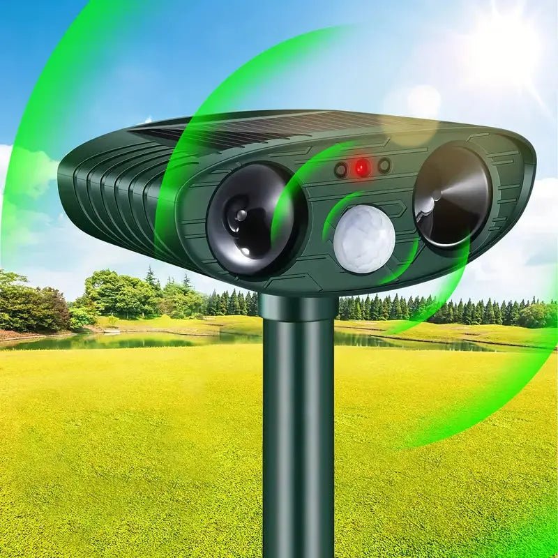 Solar-Powered Animal Repeller With Ultrasound - My Good Buys - Solar-Powered Animal Repeller With Ultrasound