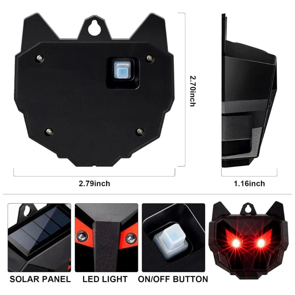 Solar Powered Outdoor Nocturnal Animal Repeller 2PCS - My Good Buys - Solar Powered Outdoor Nocturnal Animal Repeller 2PCS