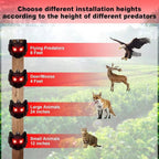 Solar Powered Outdoor Nocturnal Animal Repeller 2PCS - My Good Buys - Solar Powered Outdoor Nocturnal Animal Repeller 2PCS