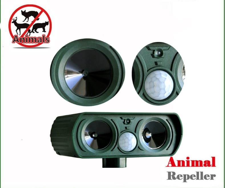 Solar-powered Ultrasonic Animal Repellent - My Good Buys - Solar-powered Ultrasonic Animal Repellent