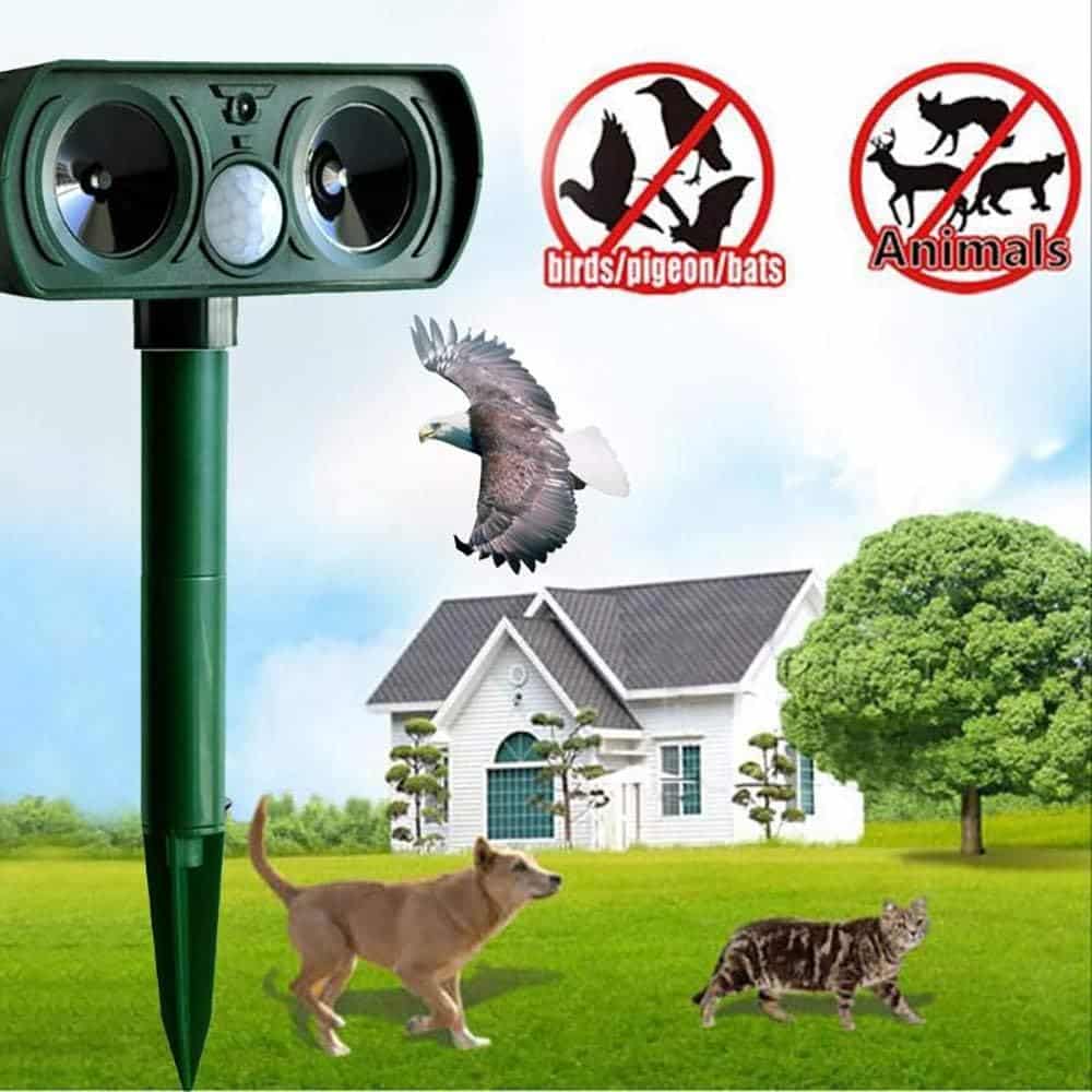 Solar-powered Ultrasonic Animal Repellent - My Good Buys - Solar-powered Ultrasonic Animal Repellent