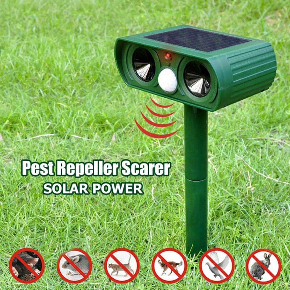 Solar-powered Ultrasonic Animal Repellent - My Good Buys - Solar-powered Ultrasonic Animal Repellent