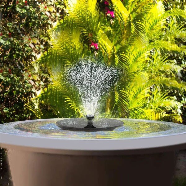 Solar-Powered Water Fountain - My Good Buys - Solar-Powered Water Fountain