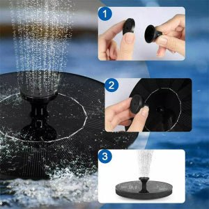 Solar-Powered Water Fountain - My Good Buys - Solar-Powered Water Fountain