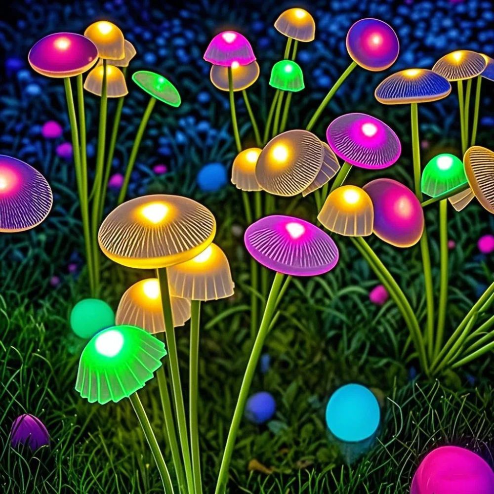 Solar Swaying Mushroom Garden Decor Lights - My Good Buys - Solar Swaying Mushroom Garden Decor Lights