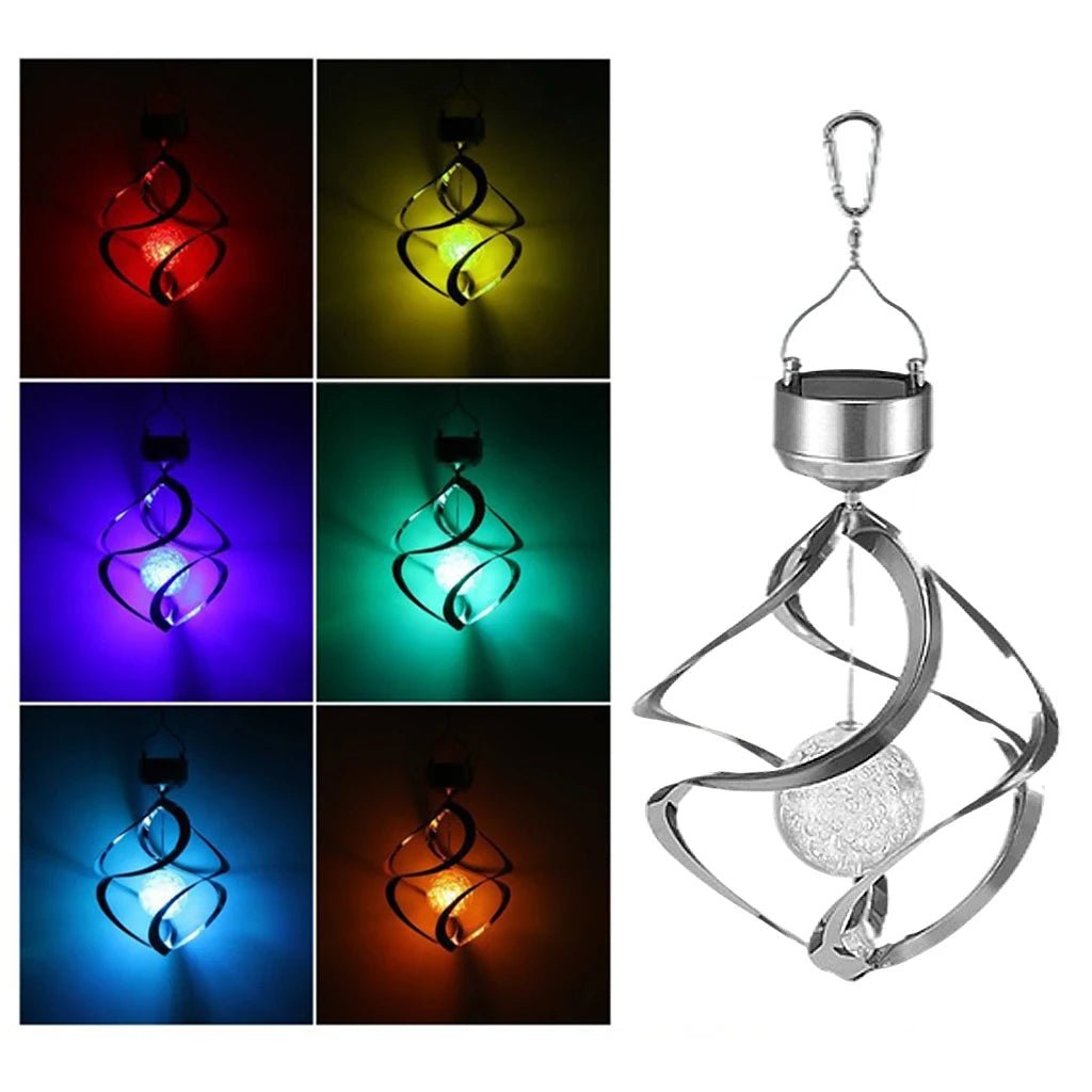 Solar Wind Chime Spinner LED Lamp - My Good Buys - Solar Wind Chime Spinner LED Lamp