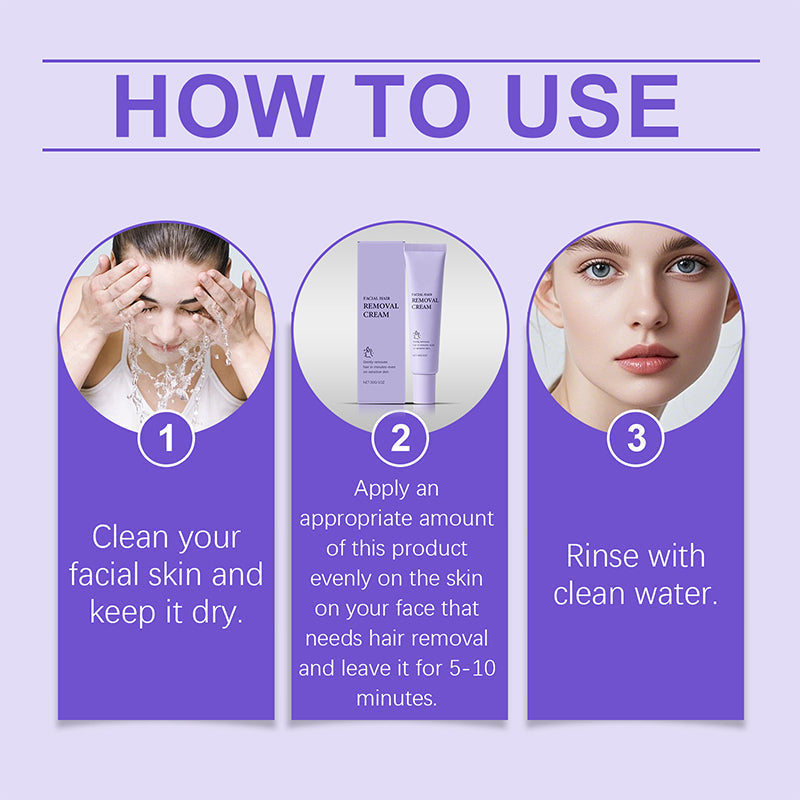 🔥Buy 2 Get 1 Free🔥Gentle and Painless Facial Hair Removal Cream