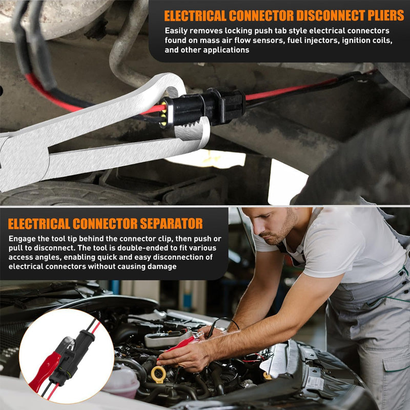 🥳2026 HOT SALE🥳💞50K+ SOLD!💥👴🚗 50% OFF! Multifunctional Electrical Disconnect Pliers – No garage fees! One-click release for car sensors & plugs. Ergonomic grip, easy on arthritic hands. 🔧💷