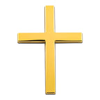 🚗✝️Metal Jesus Christ Cross Badge Stickers|3D Cross Self-Adhesive Car Scratch Cover Sticker