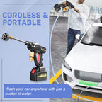 🚗 50% OFF NOW! 💦 Portable High-Pressure Car Washer – 1500W Motor, Multi-Purpose Use & Compact Storage Design for Outdoor Cleaning 🔧
