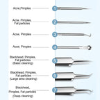 💓HOT SALE 50% OFF💥Stainless Steel Blackhead Removal Kit (with free alcohol pads)
