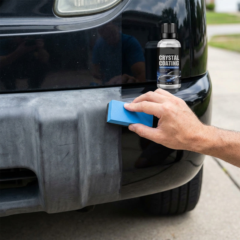 🚗Plastics Parts Crystal Coating With Sponge