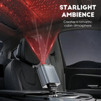 ⚡✨ Ultra-fast 4-in-1 Car Charger 90W – With Retractable Cables & Ambient Starlight 🚗🌌