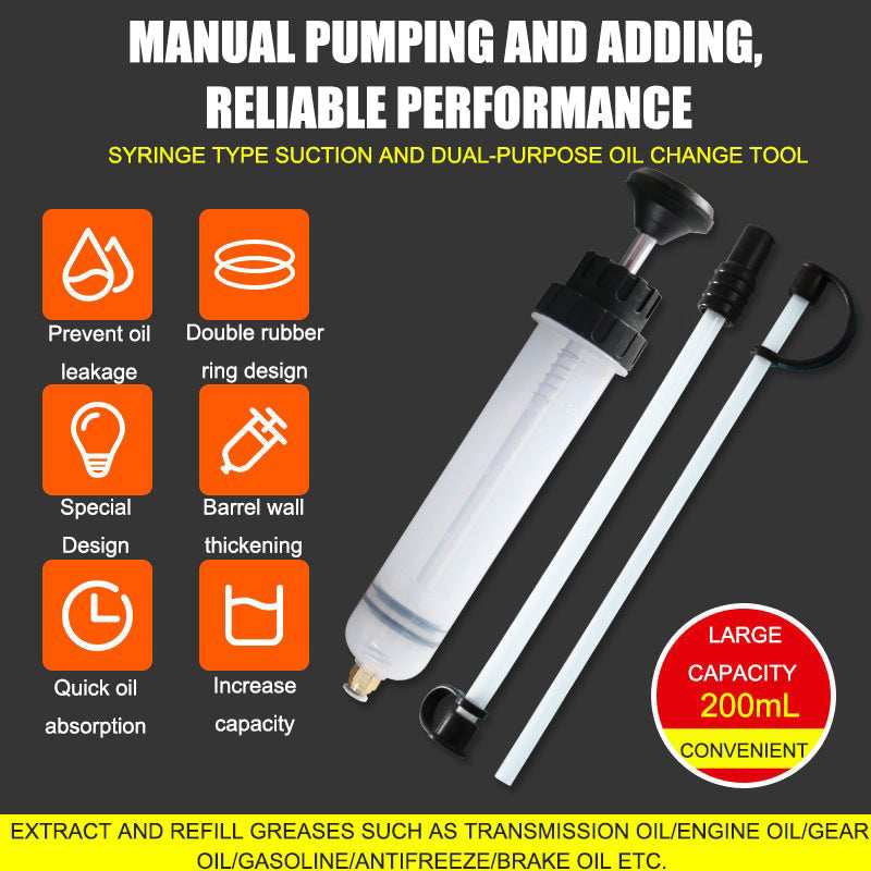 🔥50% OFF🔥500CC Oil Fluid Extractor, Automotive Fuel Extraction Pump, Quick Absorption Manual Oil Extractor Pump, Car Repair Tool
