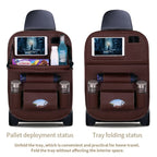 🥳2026 HOT SALE🥳💞50K+ SOLD!💥🚗Car Back Seat Leather Organizer Storage Bag with Foldable Table