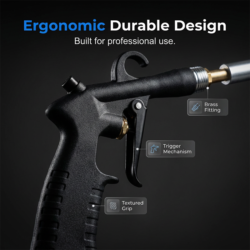 High-Pressure Pneumatic Air Cleaning Gun