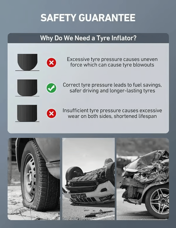 🔥🔥Last Day 50% OFF - 🏎️ Digital Tire Inflator with Pressure Gauge