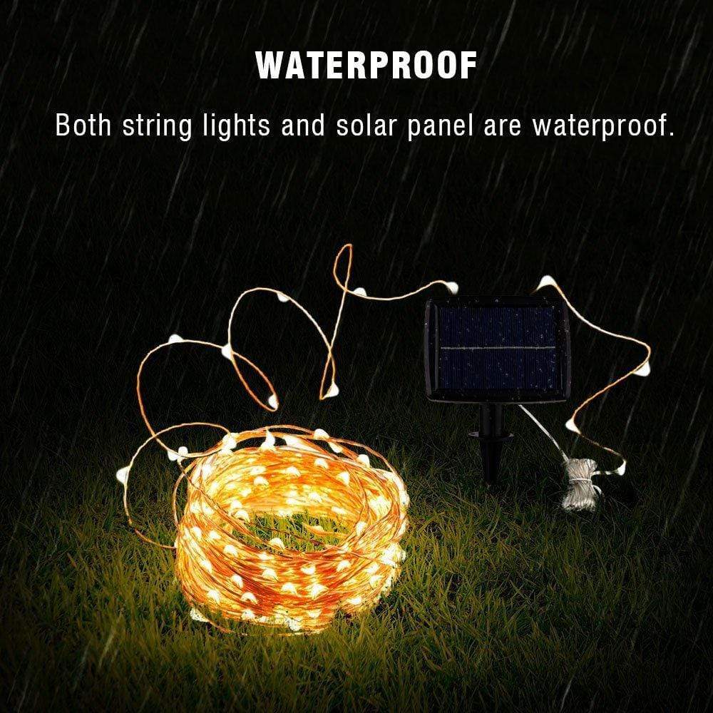 String Solar Lights Outdoor (Clear Cable) - My Good Buys - String Solar Lights Outdoor (Clear Cable)