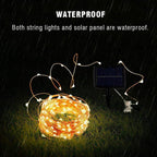 String Solar Lights Outdoor (Clear Cable) - My Good Buys - String Solar Lights Outdoor (Clear Cable)