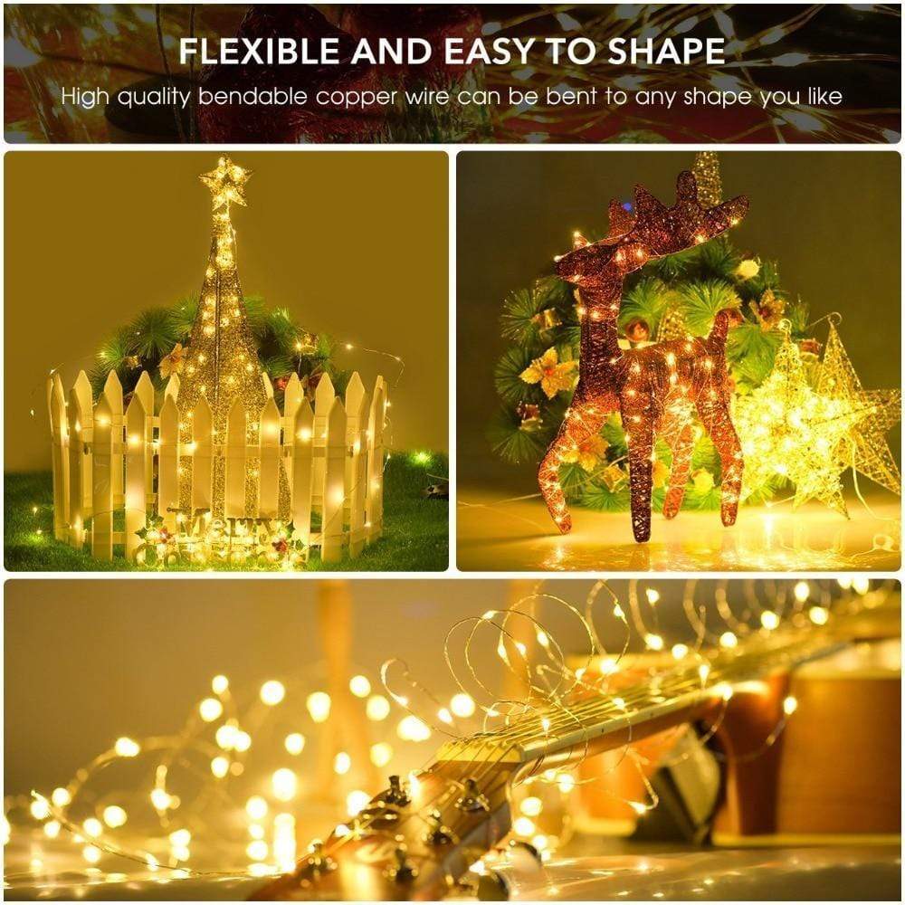 String Solar Lights Outdoor (Clear Cable) - My Good Buys - String Solar Lights Outdoor (Clear Cable)