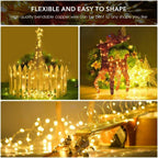 String Solar Lights Outdoor (Clear Cable) - My Good Buys - String Solar Lights Outdoor (Clear Cable)