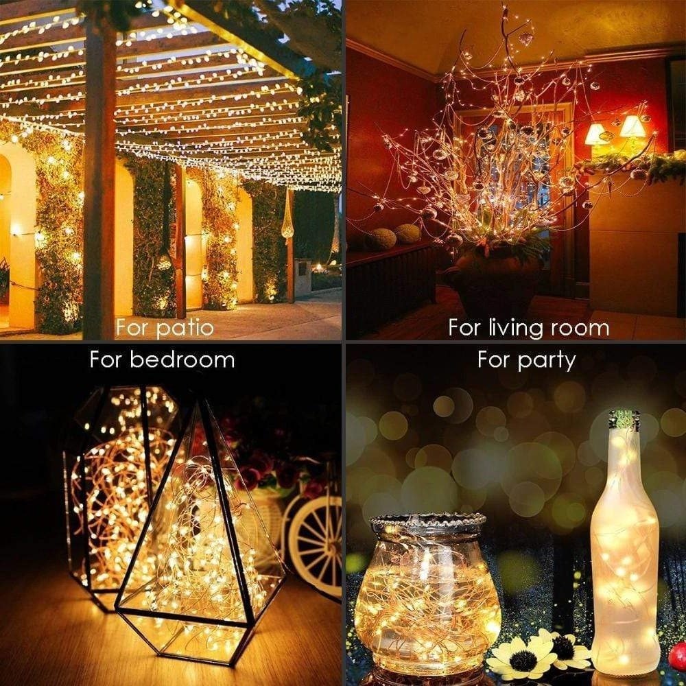 String Solar Lights Outdoor (Clear Cable) - My Good Buys - String Solar Lights Outdoor (Clear Cable)