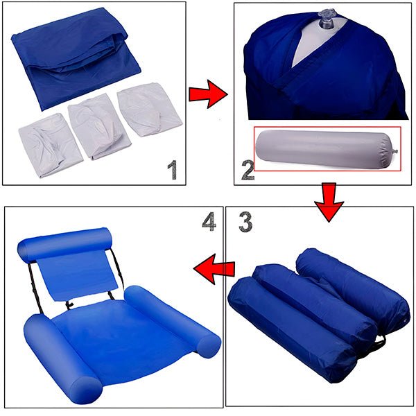 Swimming Chair with Backrest for Maximum Comfort - My Good Buys - Swimming Chair with Backrest for Maximum Comfort