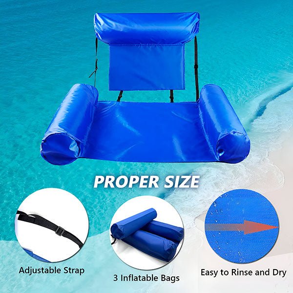 Swimming Chair with Backrest for Maximum Comfort - My Good Buys - Swimming Chair with Backrest for Maximum Comfort