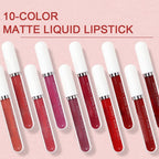 ⏳Time-Limited Special⏰10Pcs Matte Waterproof Long Lasting Lip Gloss - My Good Buys - ⏳Time-Limited Special⏰10Pcs Matte Waterproof Long Lasting Lip Gloss