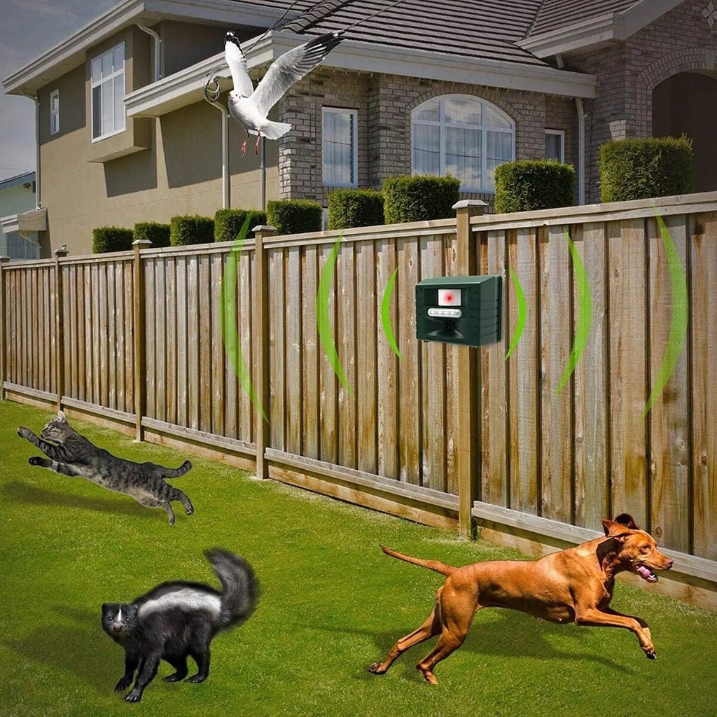 Ultrasonic Bird Repeller for Woodpeckers Outdoor Pest Control Device - My Good Buys - Ultrasonic Bird Repeller for Woodpeckers Outdoor Pest Control Device
