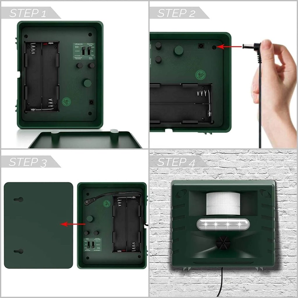 Ultrasonic Bird Repeller for Woodpeckers Outdoor Pest Control Device - My Good Buys - Ultrasonic Bird Repeller for Woodpeckers Outdoor Pest Control Device