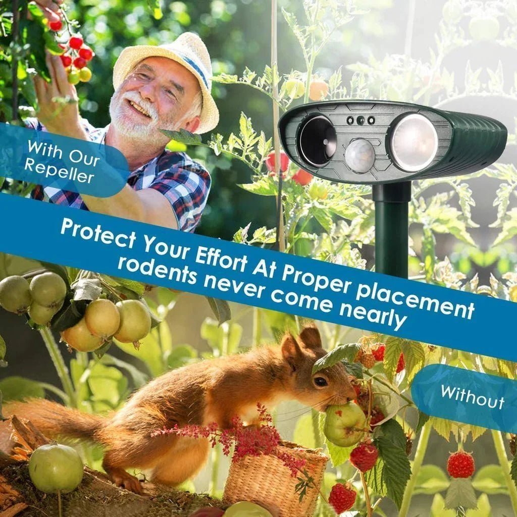 Ultrasonic Chipmunk Repeller - Solar Powered - Get Rid of Chipmunks in 48 Hours - My Good Buys - Ultrasonic Chipmunk Repeller - Solar Powered - Get Rid of Chipmunks in 48 Hours