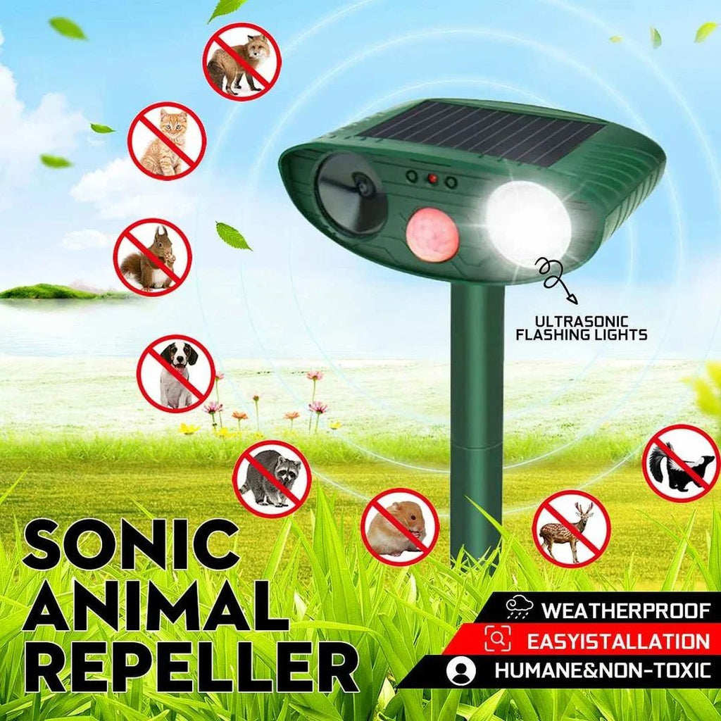 Ultrasonic Chipmunk Repeller - Solar Powered - Get Rid of Chipmunks in 48 Hours - My Good Buys - Ultrasonic Chipmunk Repeller - Solar Powered - Get Rid of Chipmunks in 48 Hours