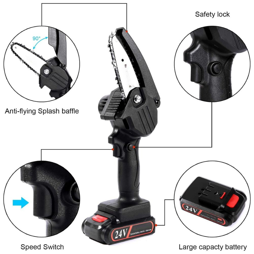 Upgraded 24V Mini Chainsaw - My Good Buys - Upgraded 24V Mini Chainsaw