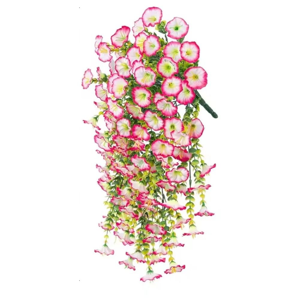 UV Resistant Artificial Morning Glory Flower Hanging Decor - My Good Buys - UV Resistant Artificial Morning Glory Flower Hanging Decor