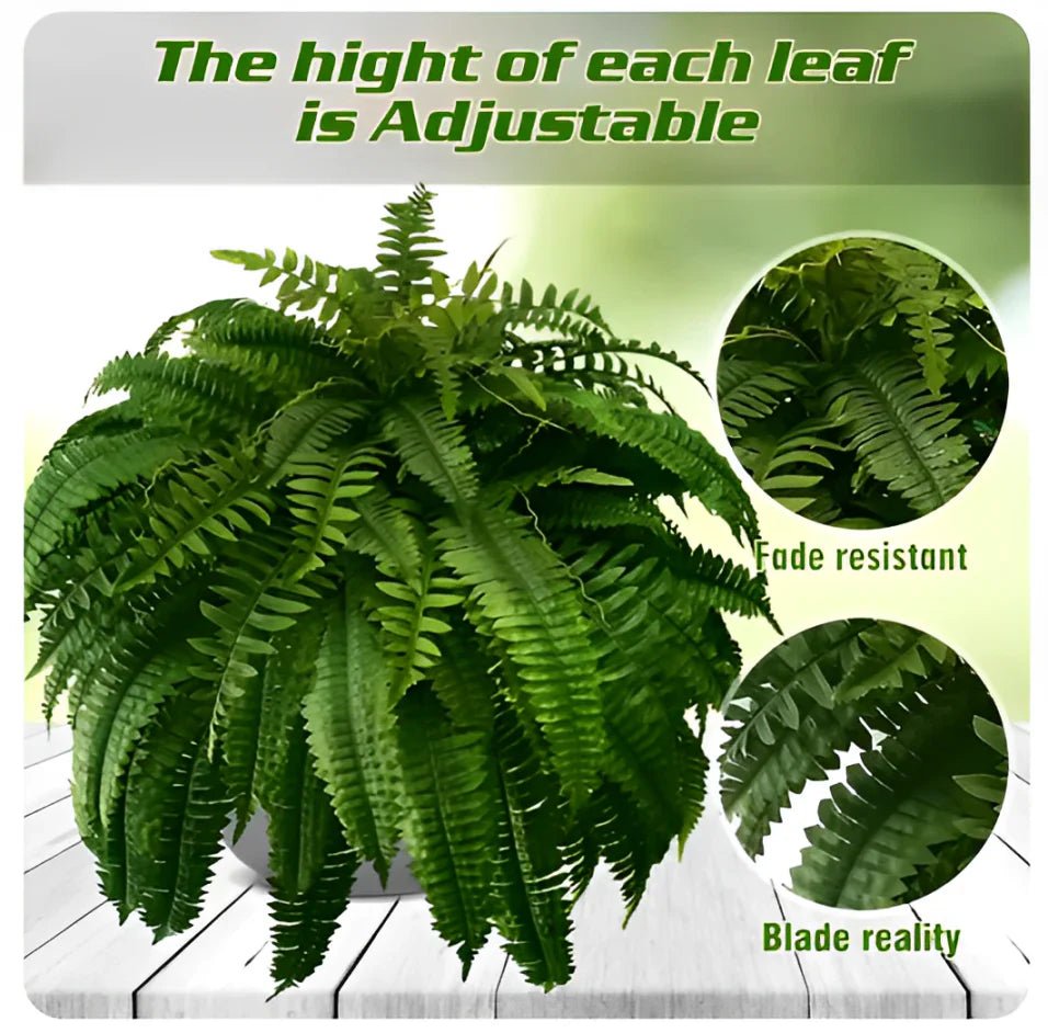 UV Resistant Lifelike Artificial Boston Fern For Outdoors - My Good Buys - UV Resistant Lifelike Artificial Boston Fern For Outdoors
